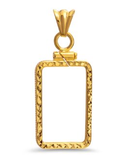 14K Gold Screw-Top D/C Bezel (5 gram Gold Bar) PAMP Suisse