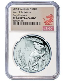 2020 1 oz NGC PF-70 Year of the Mouse Platinum Proof Coin