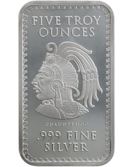 5 oz Aztec Calendar Silver Bar