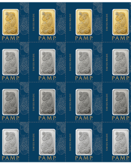 Multigram Portfolio – Qty 16 2.5 Gram Bars, 4 Ea in Gold, Silver, Platinum & Palladium